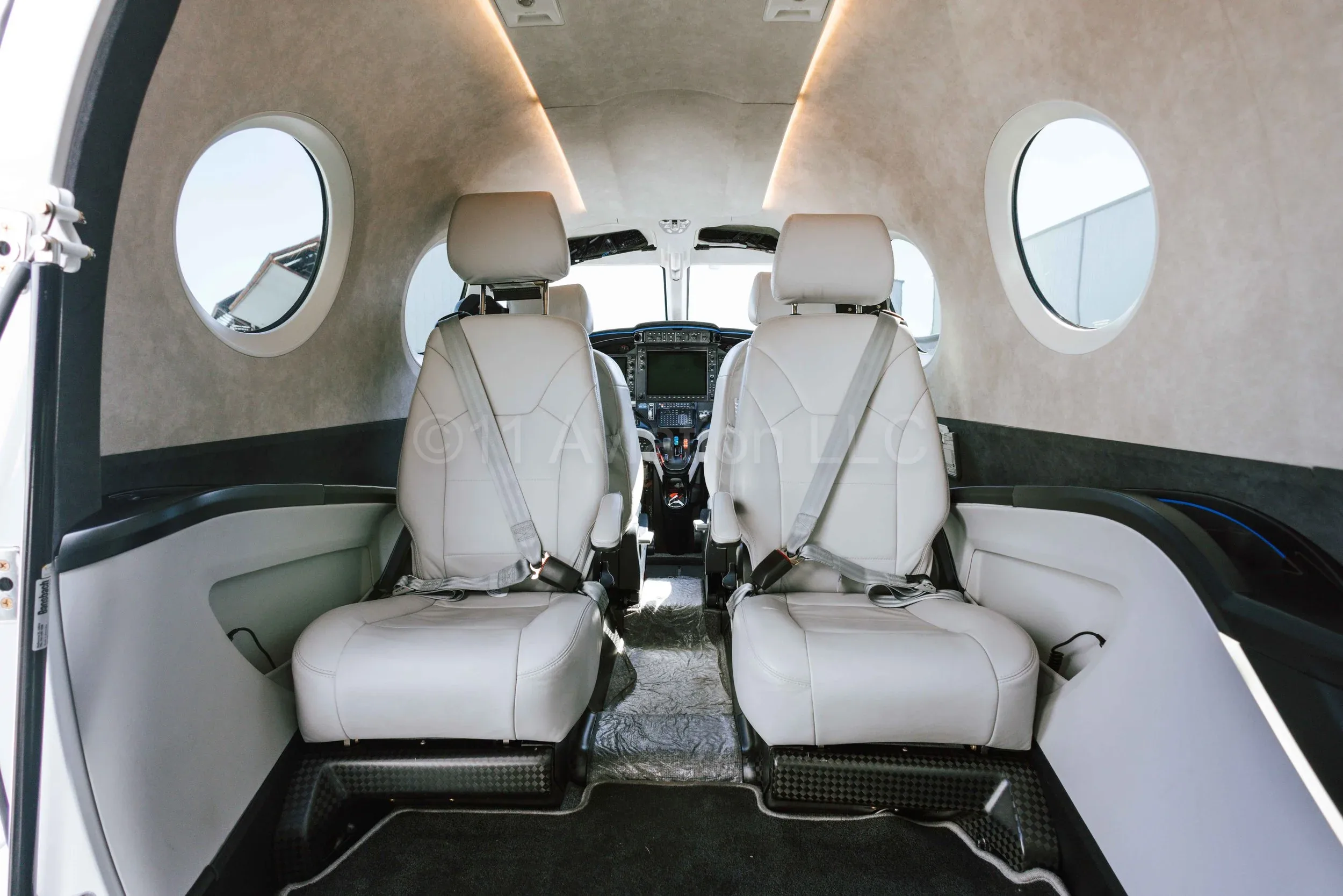 Cabin interior of a 2025 Epic Aircraft E1000 AX.