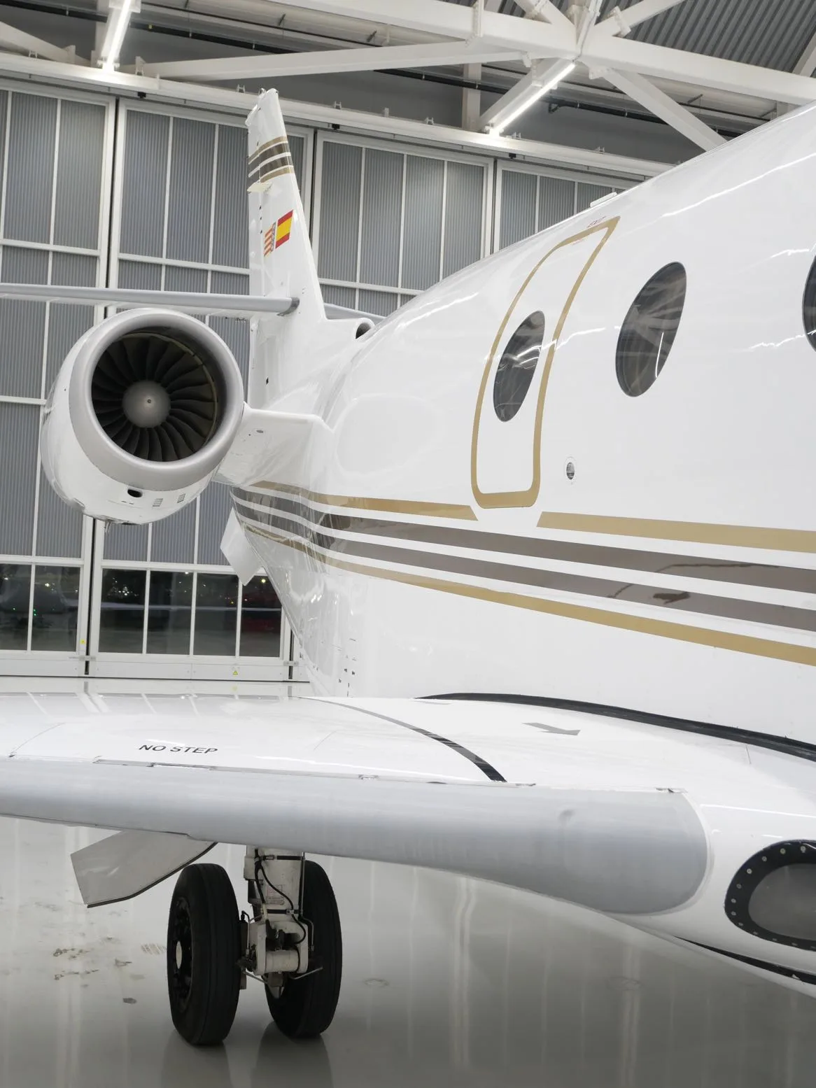 Exterior view of a 2009 Gulfstream G200.