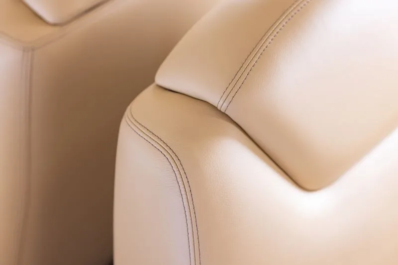 Cabin interior of a 2010 Bombardier Challenger 300.