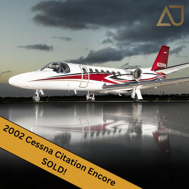 Exterior view of a 2002 Cessna Citation Encore, N288HL.