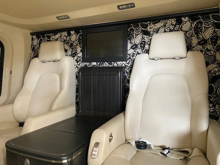 Cabin interior of a 2019 Agusta AW139.