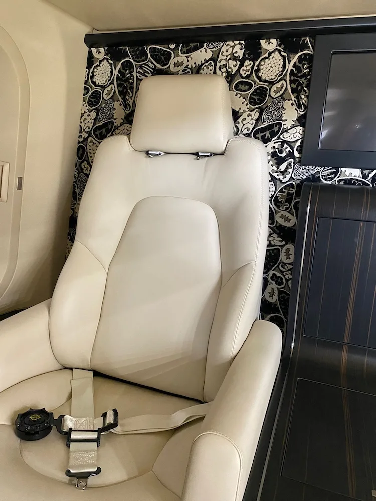 Cabin interior of a 2019 Agusta AW139.