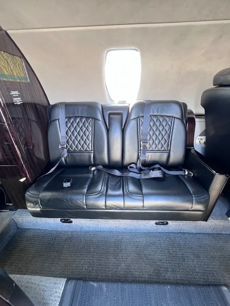 Cabin interior of a 2023 Cessna Citation CJ4 Gen2.