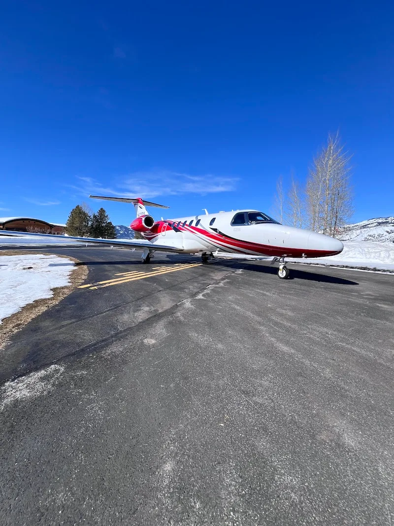Exterior view of a 2023 Cessna Citation CJ4 Gen2, N920DS.
