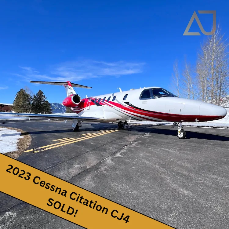 Exterior view of a 2023 Cessna Citation CJ4 Gen2, N920DS.