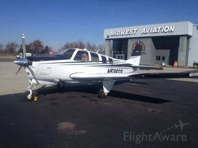 Cockpit and instrument panel of a 2011 Beechcraft Bonanza.