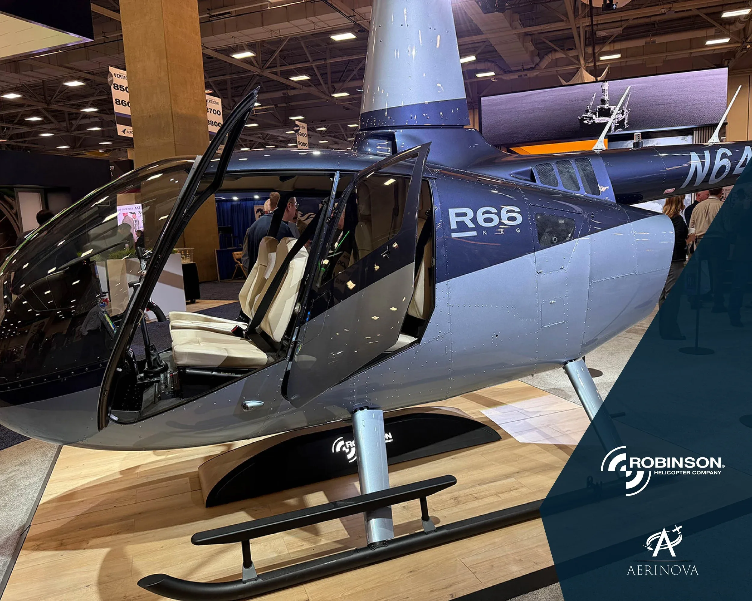 Marketing image of a 2026 Robinson R44 Cadet.