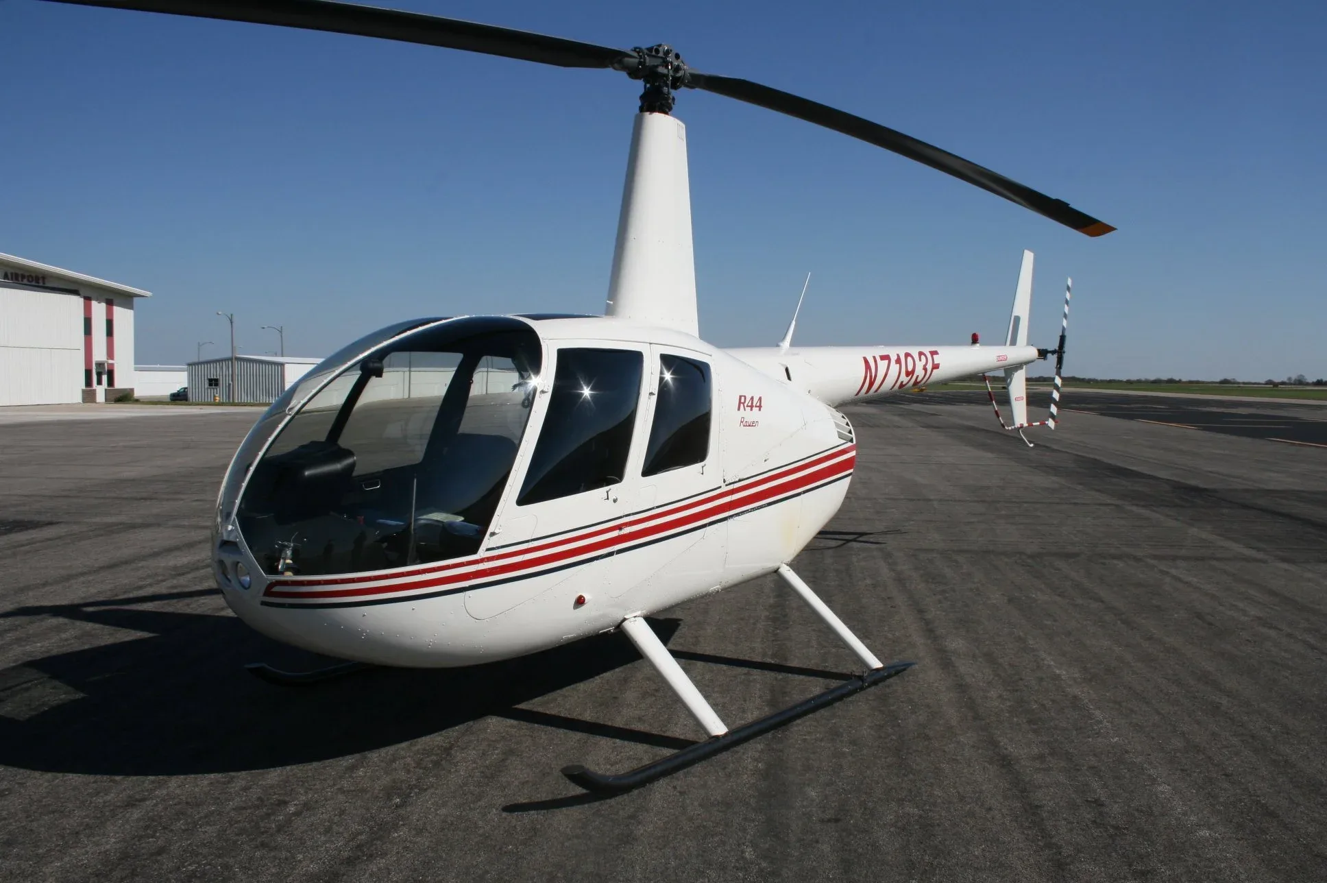 Exterior view of a 2026 Robinson R44 Cadet.