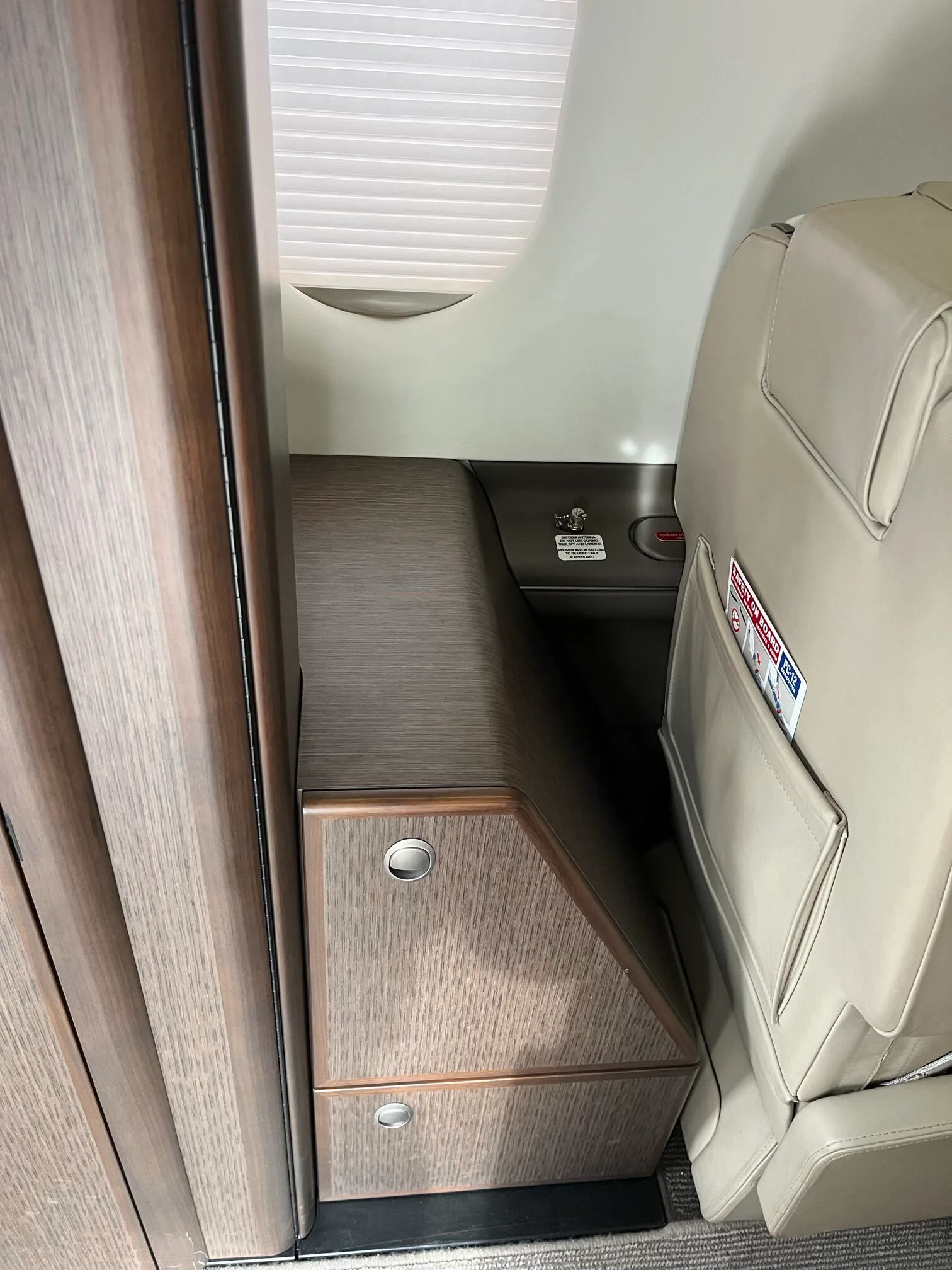 Cabin interior of a 2018 Pilatus PC-12 NG.