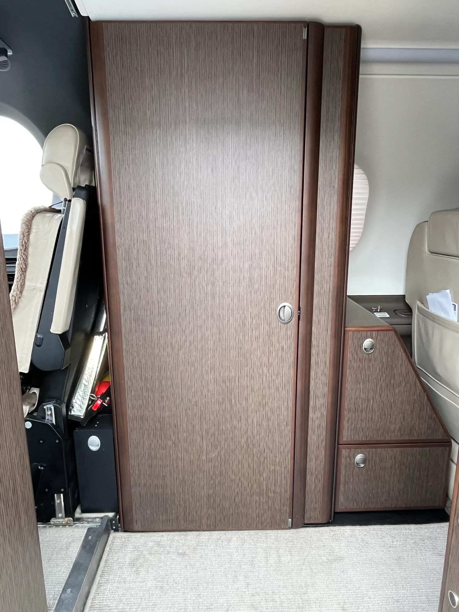 Cabin interior of a 2018 Pilatus PC-12 NG.
