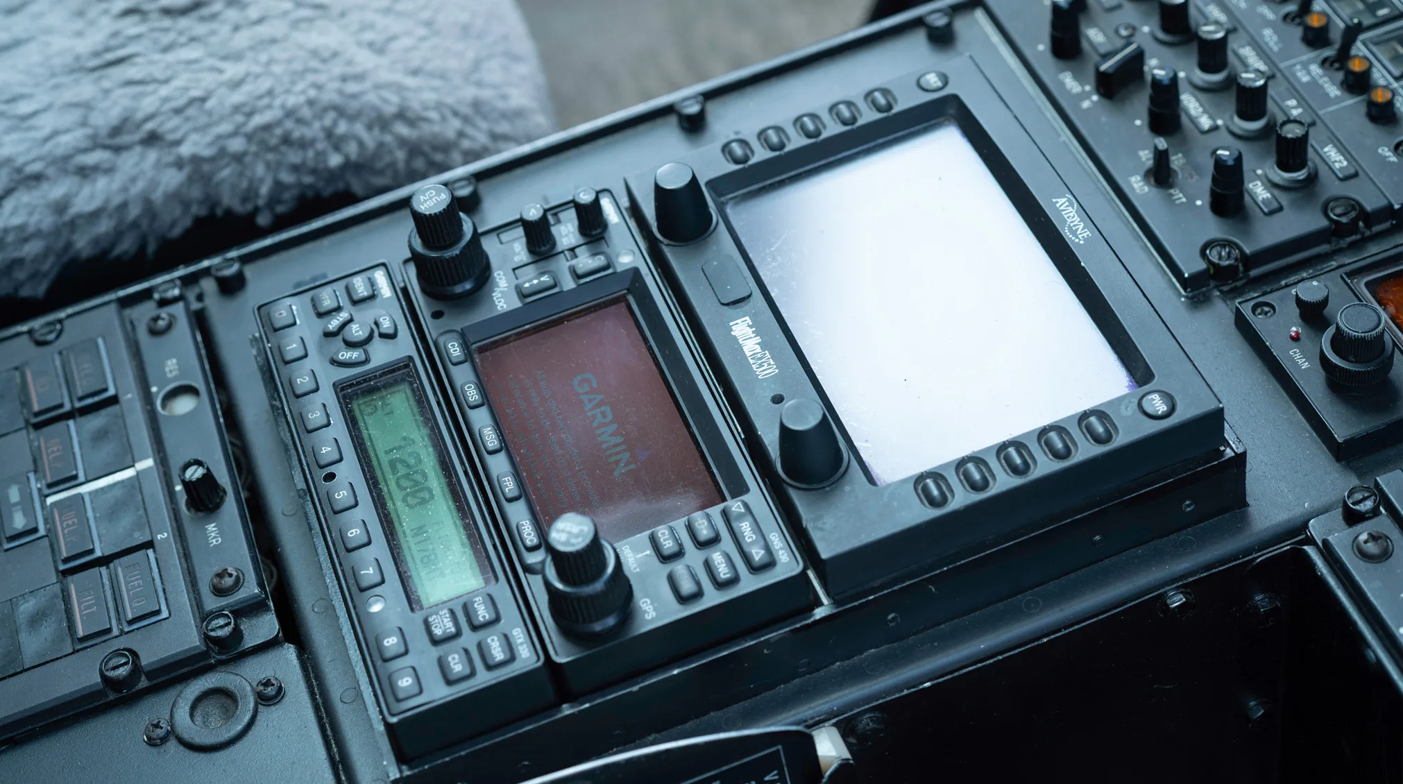 Avionics suite of a 1998 Airbus AS365.