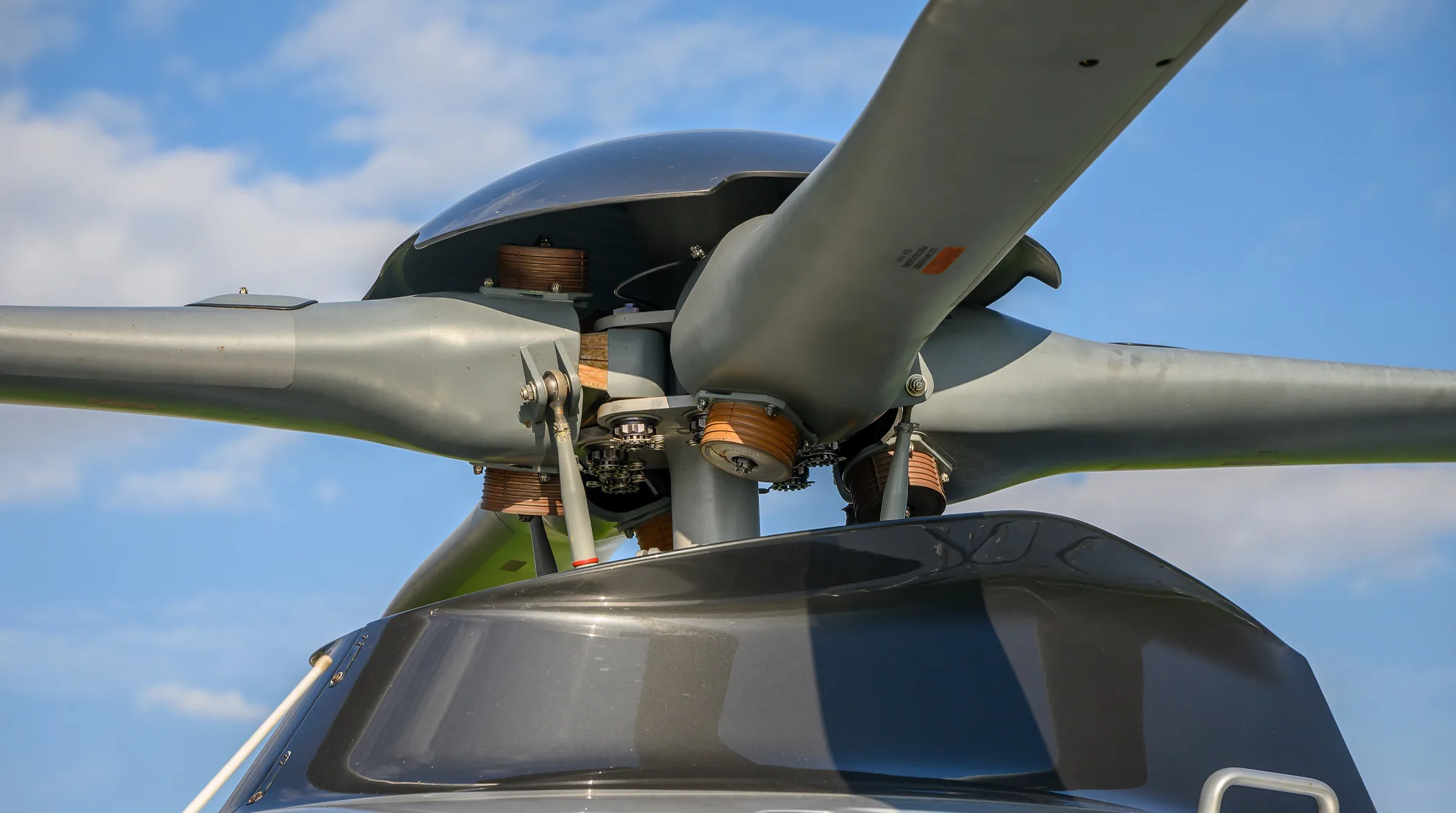 Engine detail of a 1999 Airbus EC135T1.
