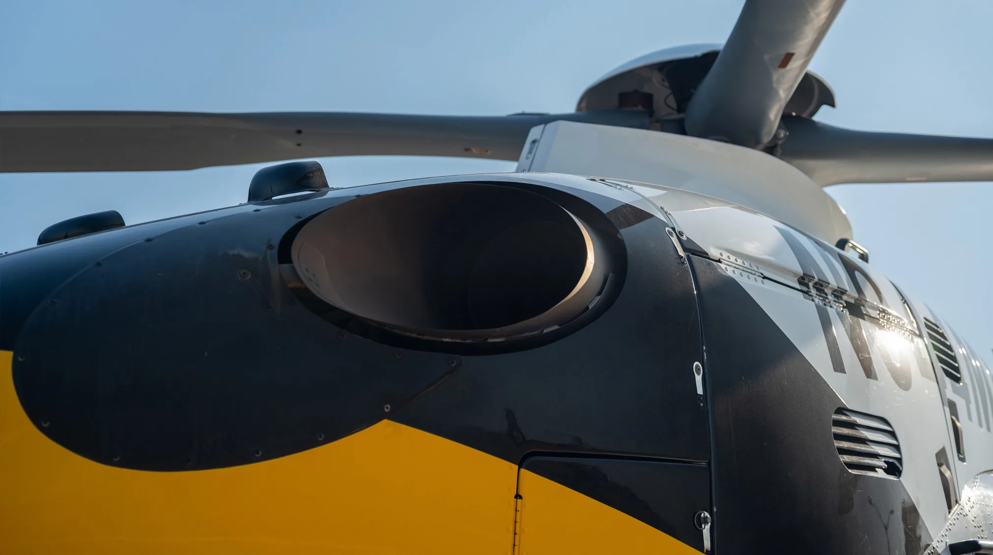 Engine detail of a 2010 Airbus EC135T2+.