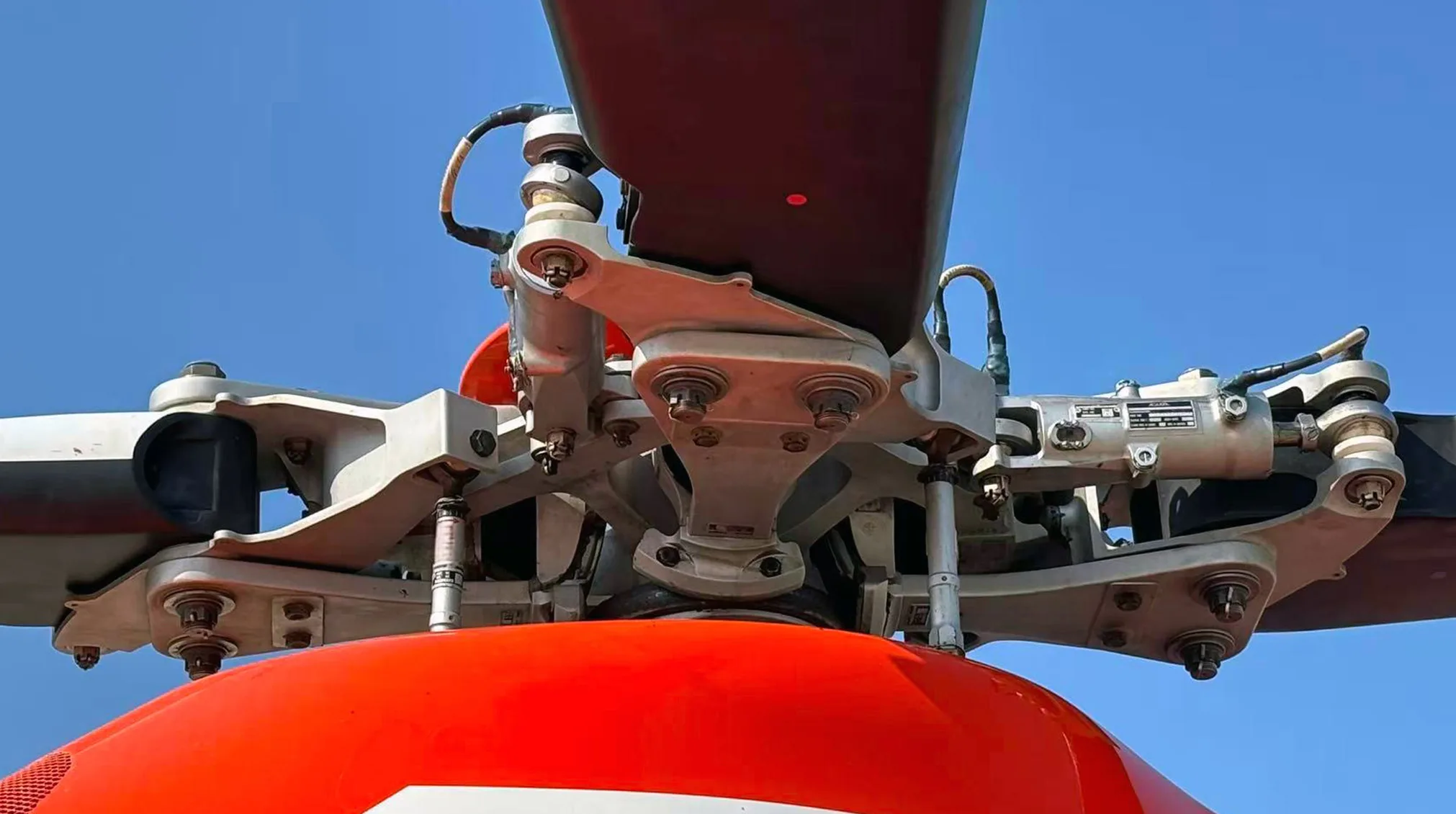 Engine detail of a 2016 Leonardo A119Kx.