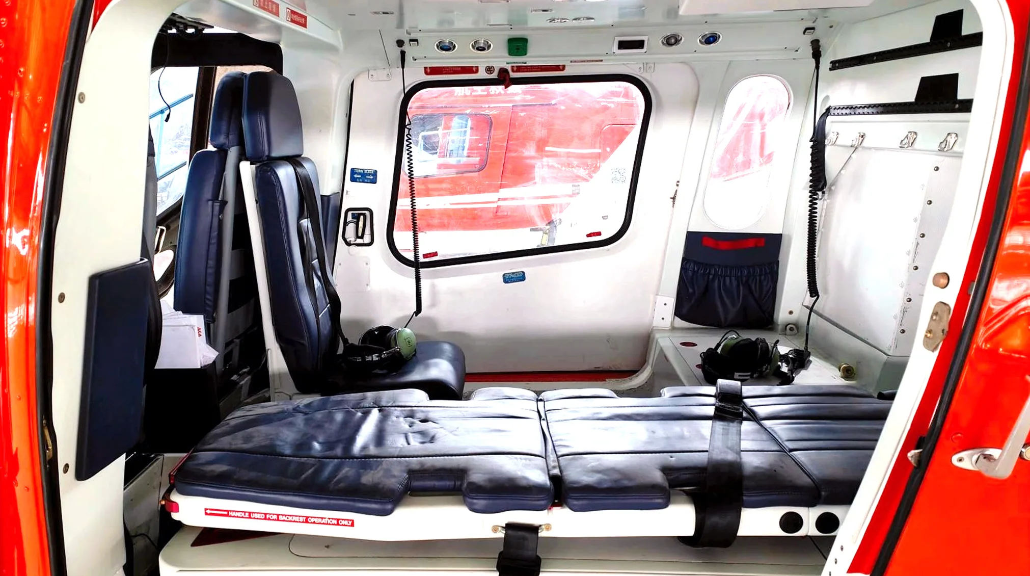 Cabin interior of a 2016 Leonardo A119Kx.