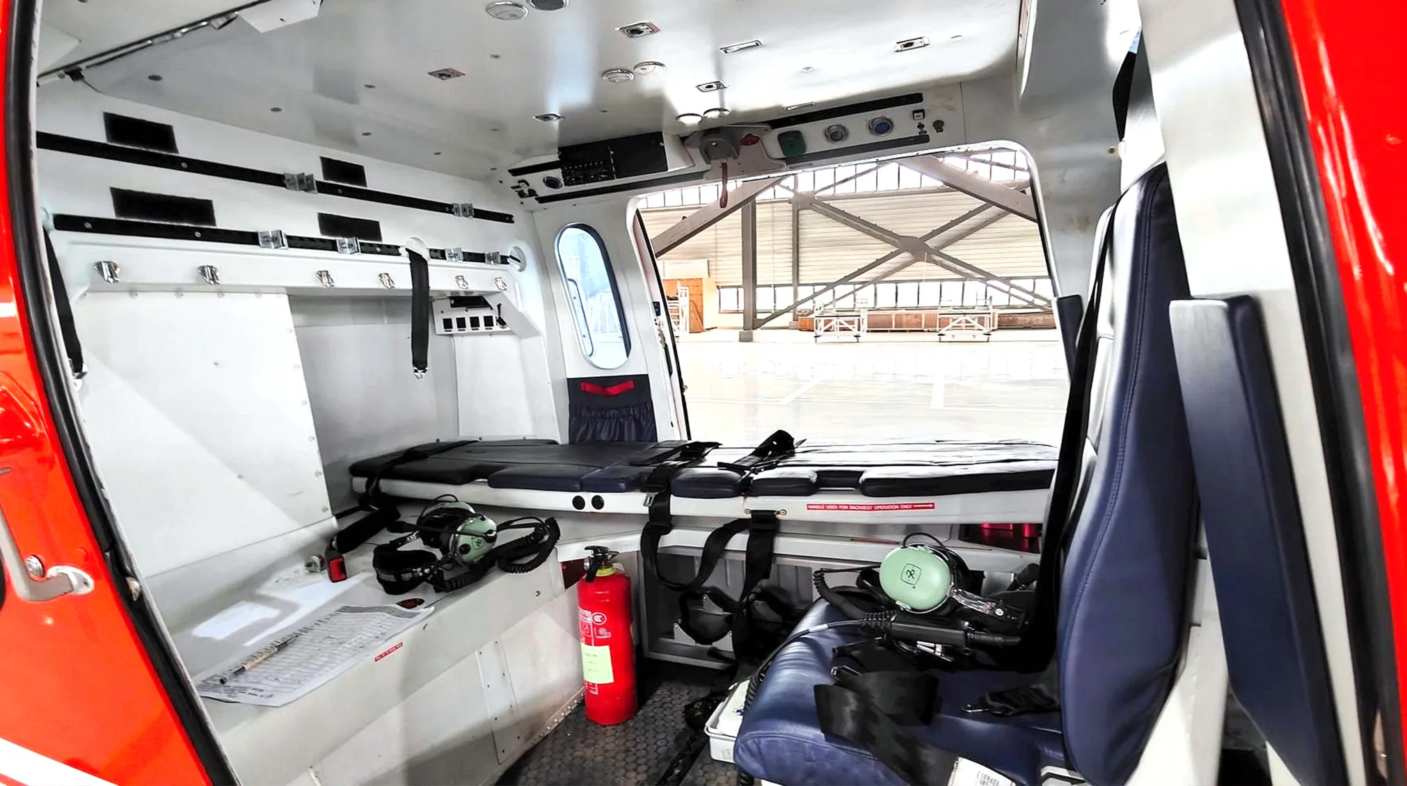 Cockpit and instrument panel of a 2016 Leonardo A119Kx.