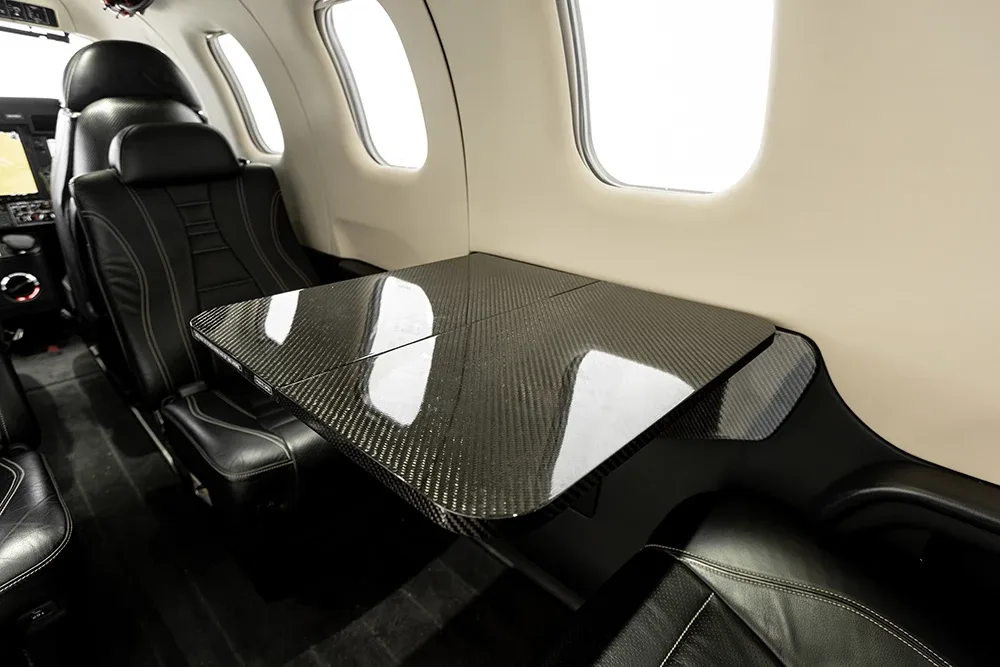 Cabin interior of a Daher Socata TBM 900.