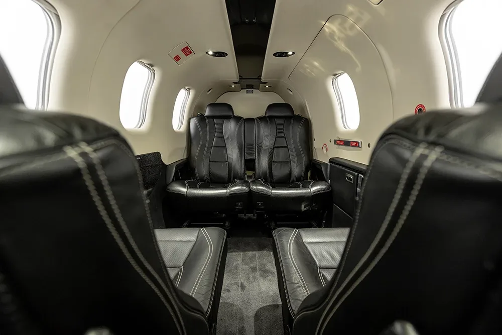 Cabin interior of a Daher Socata TBM 900.