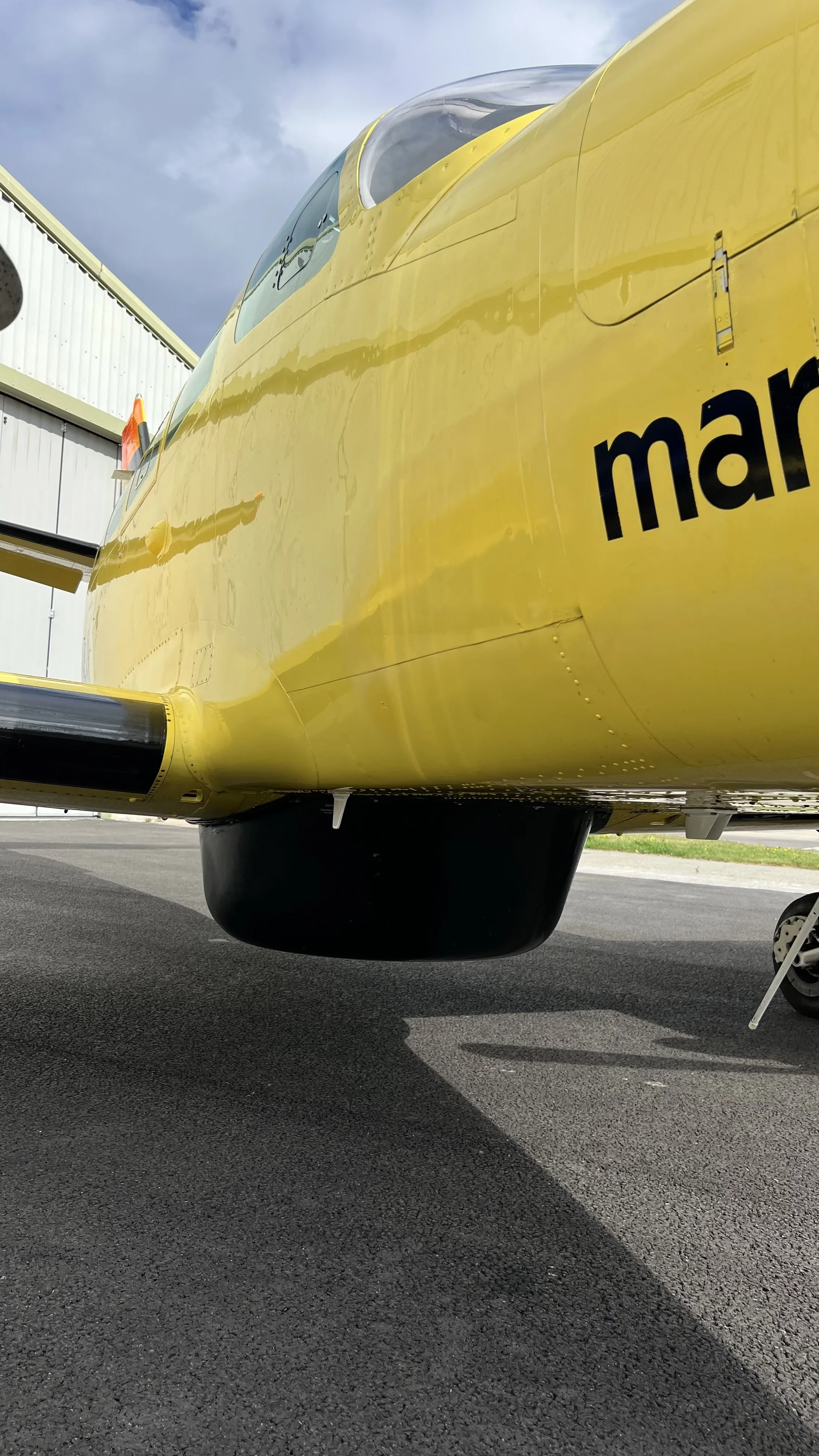Engine detail of a Cessna Turbo Prop 406.