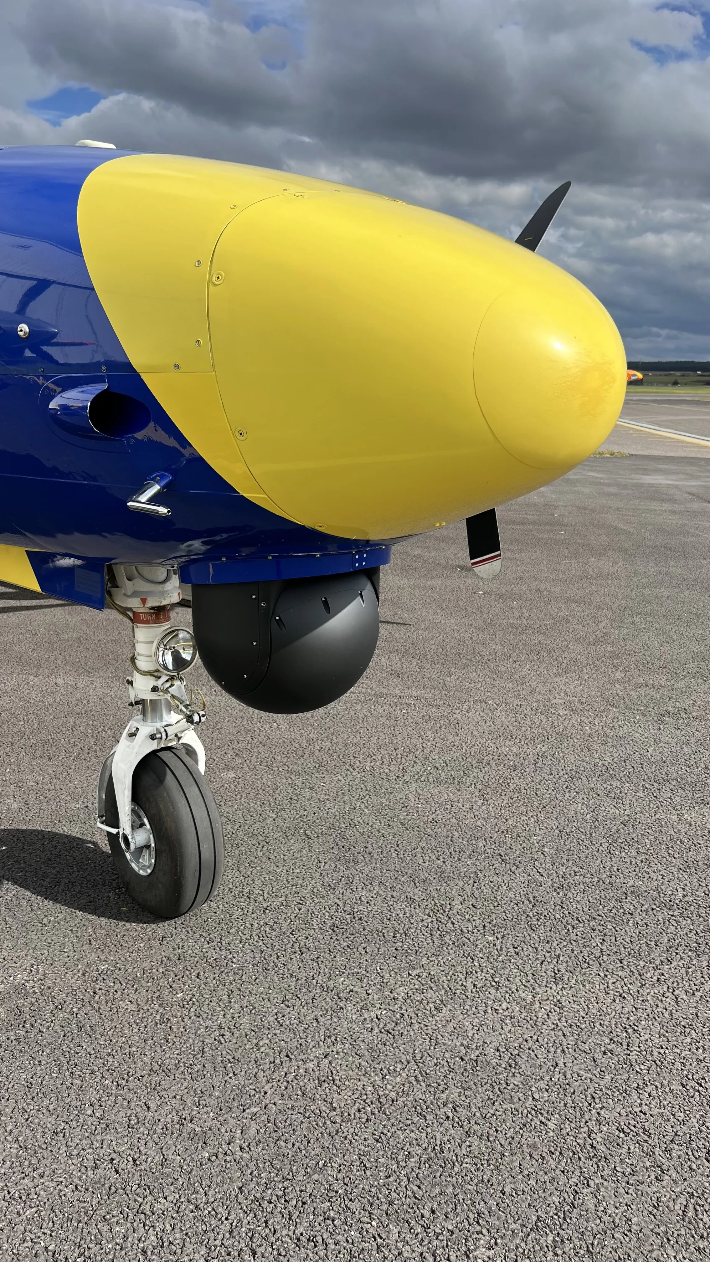 Engine detail of a Cessna Turbo Prop 406.