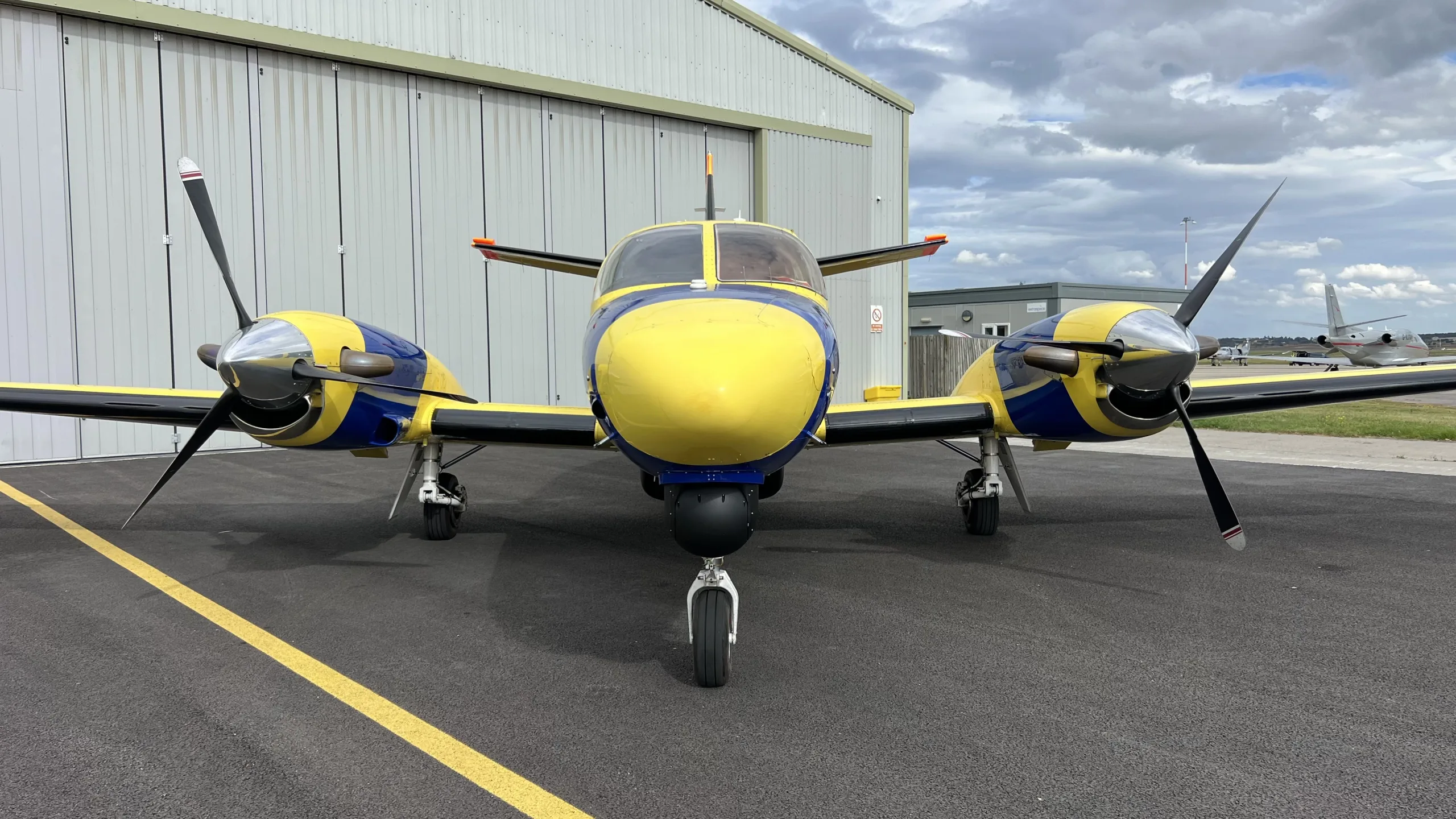 Exterior view of a Cessna Turbo Prop 406.