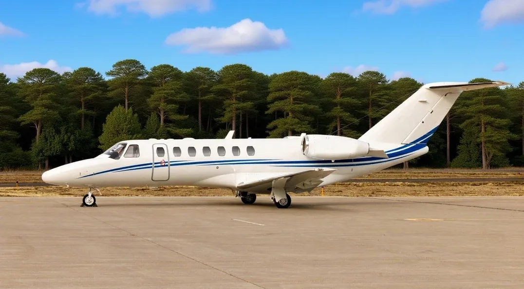 Exterior view of a Cessna CJ3 / CJ3+.