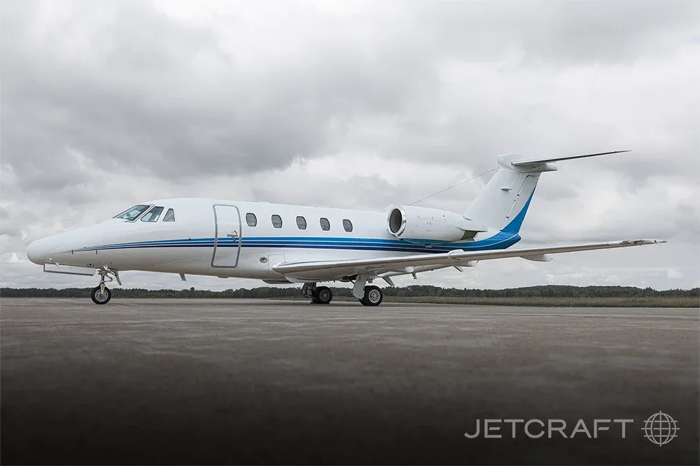 Exterior view of a 1995 Cessna Citation VII.