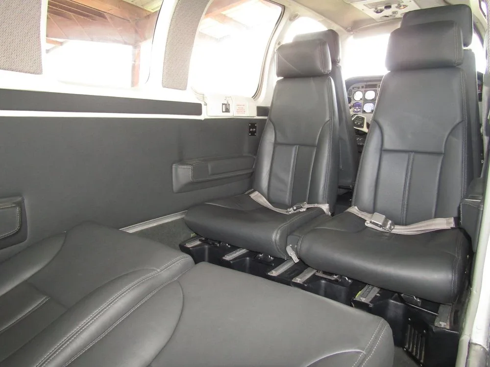 Cabin interior of a Beech Piston A36.