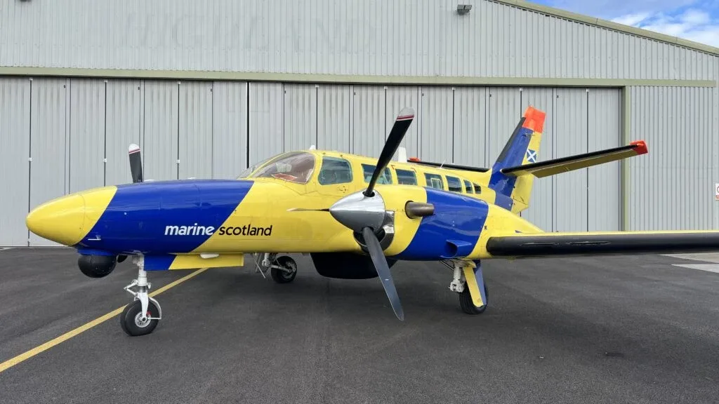 Exterior view of a Cessna Turbo Prop 406.