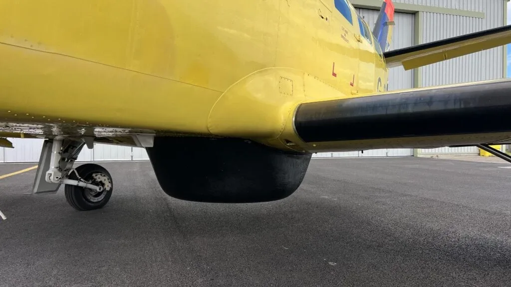 Engine detail of a Cessna Turbo Prop 406.