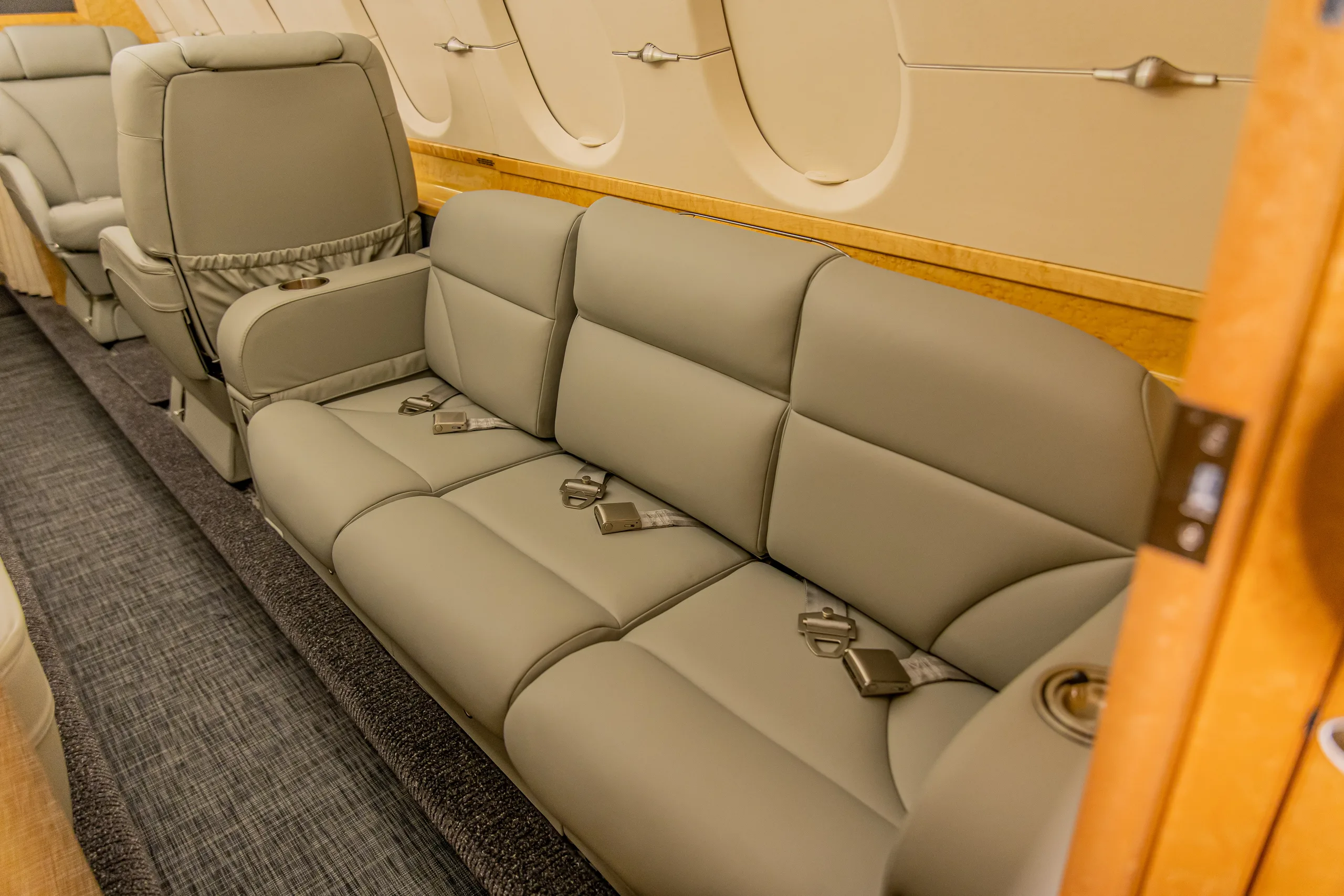 Cabin interior of a 2003 Hawker 800XP, 258607.