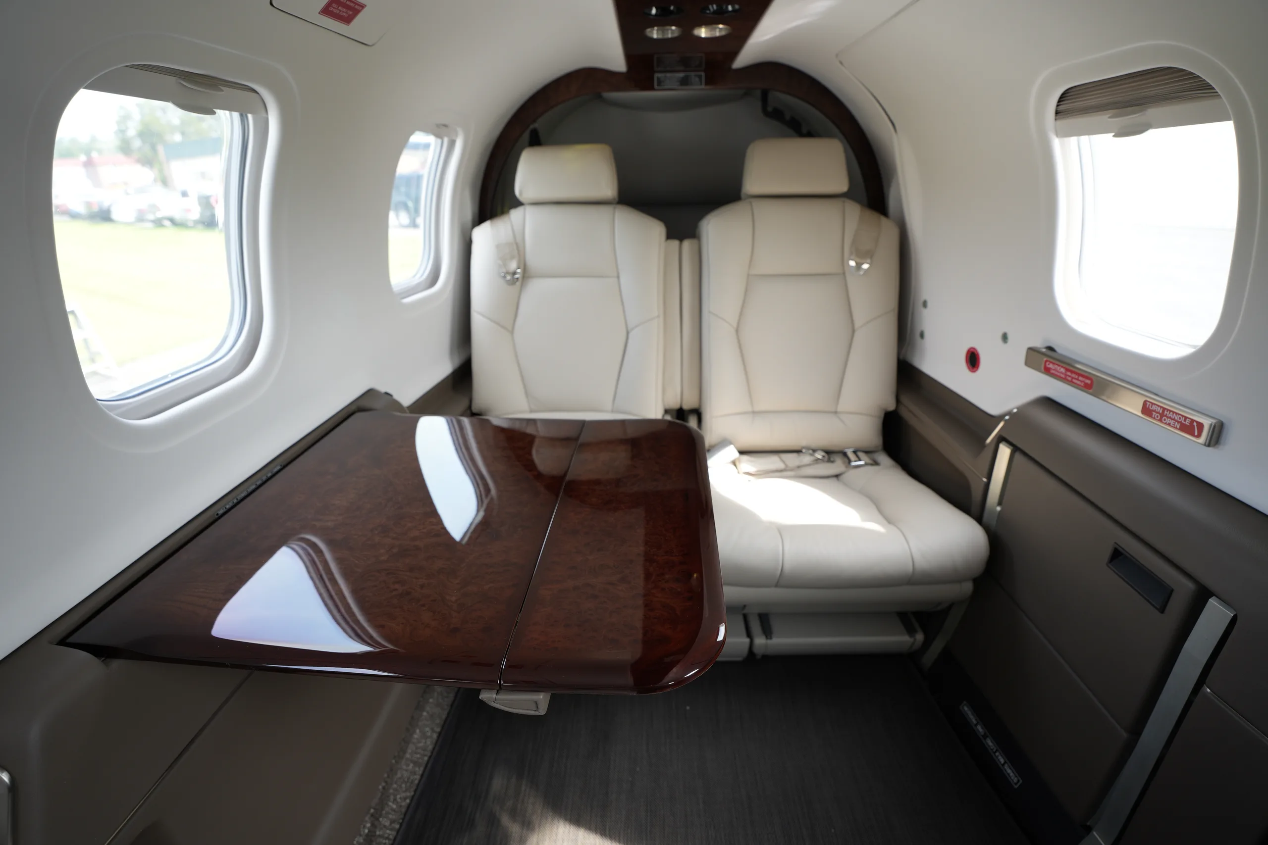Cabin interior of a 2005 Daher TBM 700C2, 318.