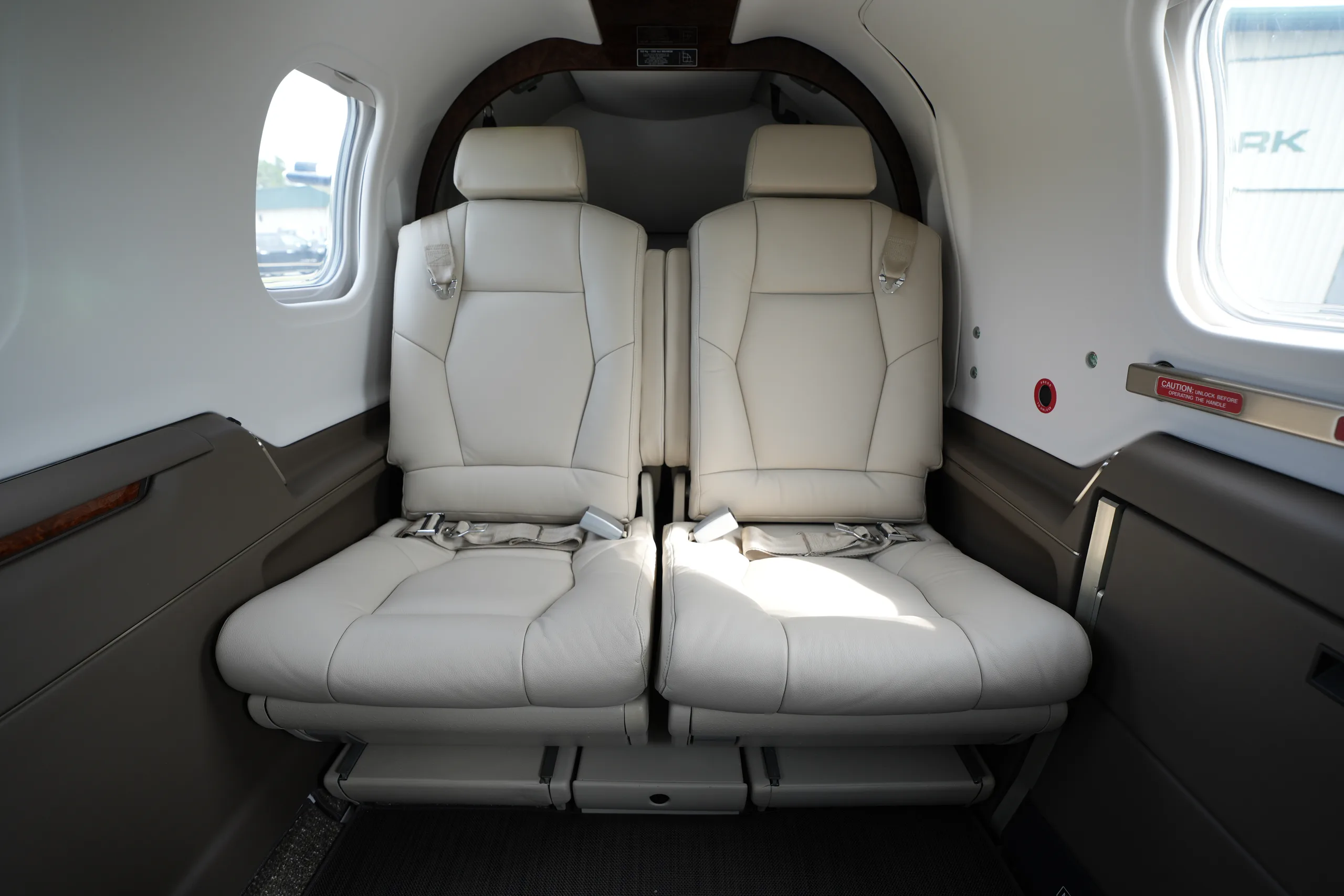 Cabin interior of a 2005 Daher TBM 700C2, 318.