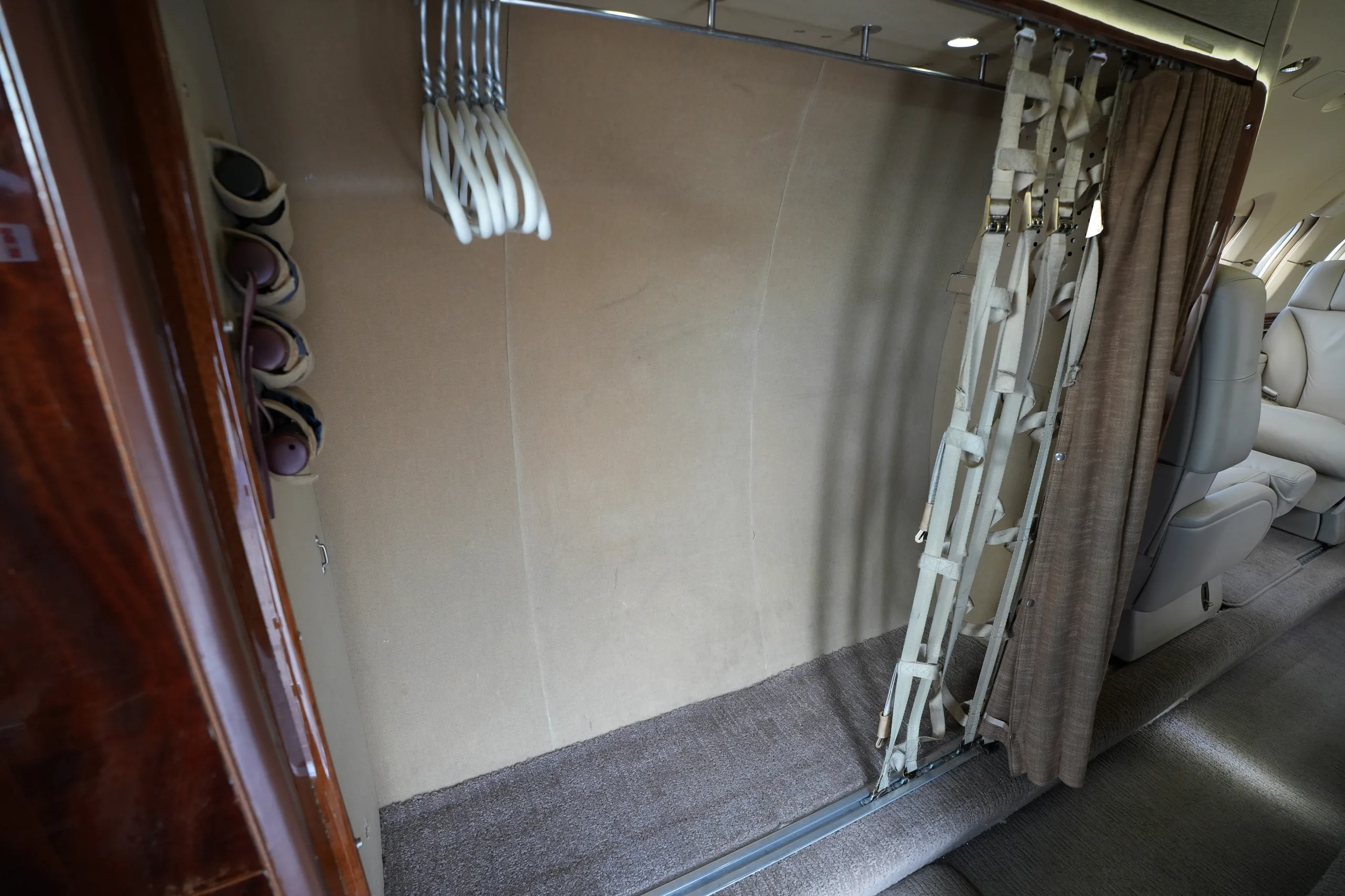 Cabin interior of a 2009 Hawker 900XP.