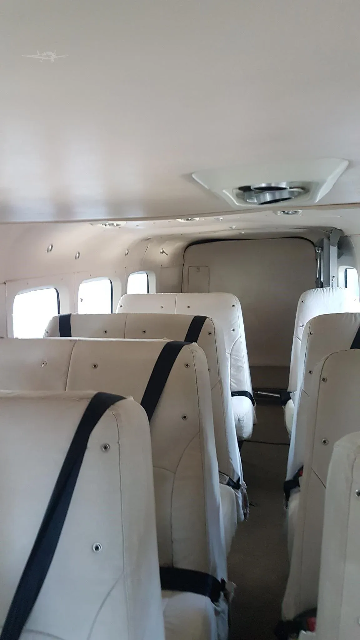 Cabin interior of a 2000 Cessna Caravan 208B Grand.