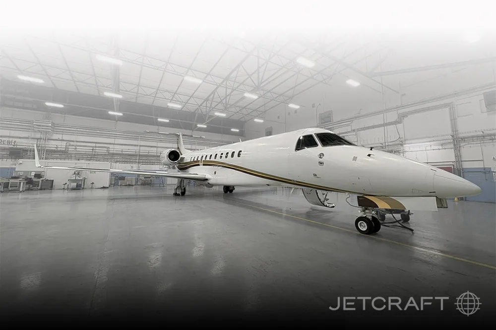 Marketing image of a Embraer Aircraft.