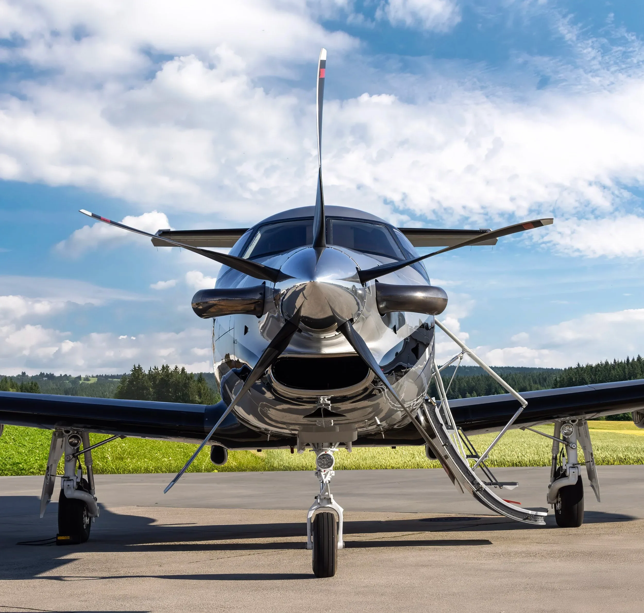 Exterior view of a 2012 Pilatus PT6A-67P.