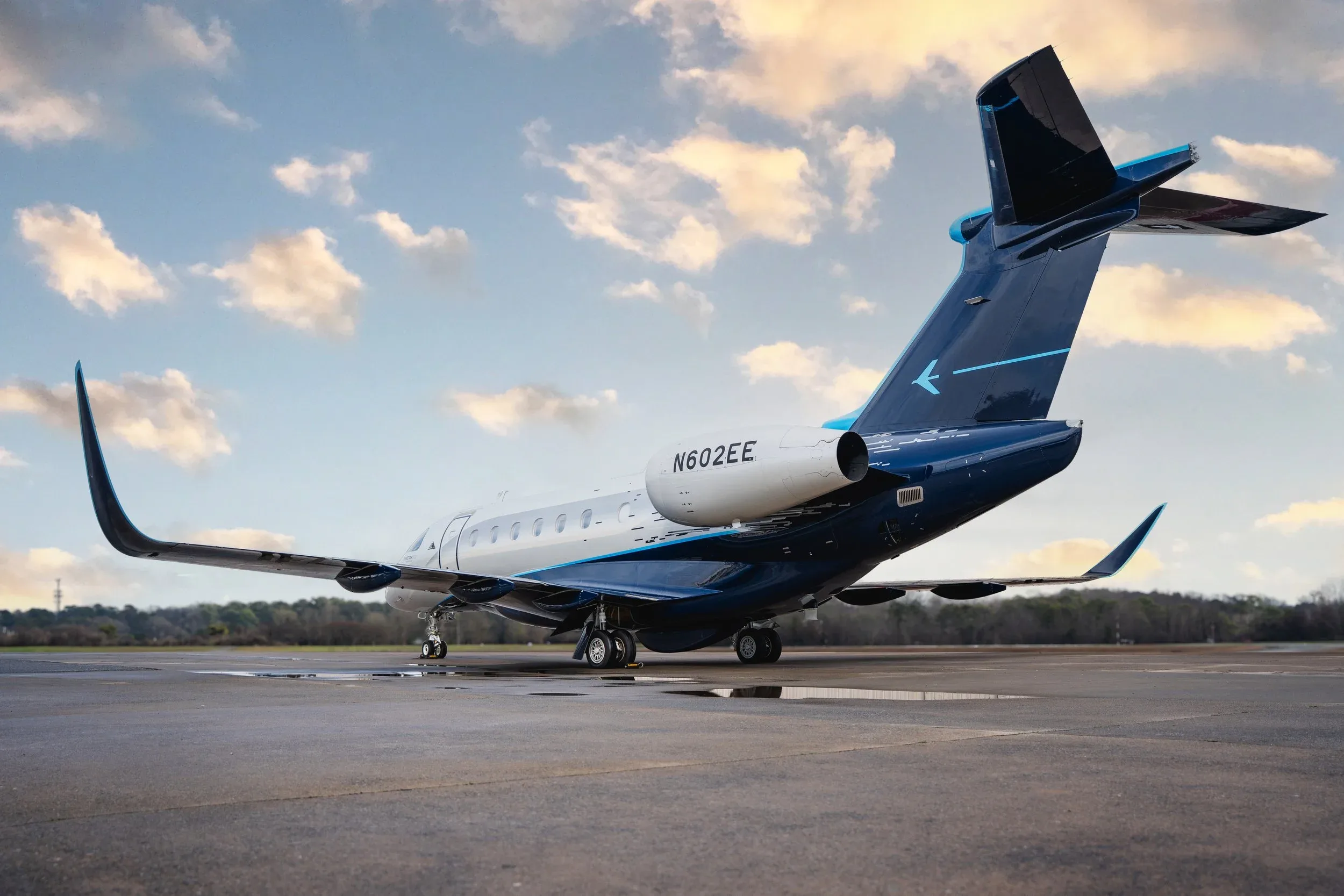 Exterior view of a 2021 Embraer Praetor 600 — Aircraft Executives.