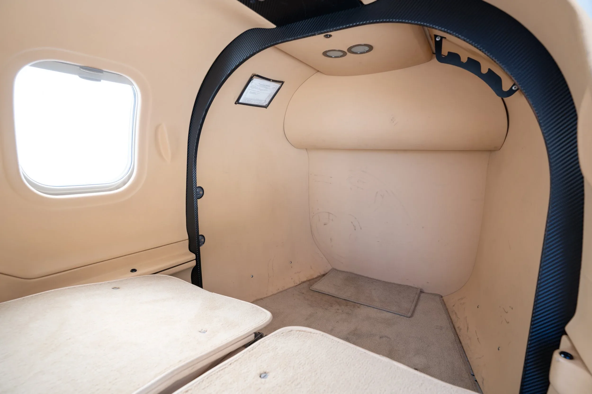 Cabin interior of a 2007 Socata PT6A-66D.
