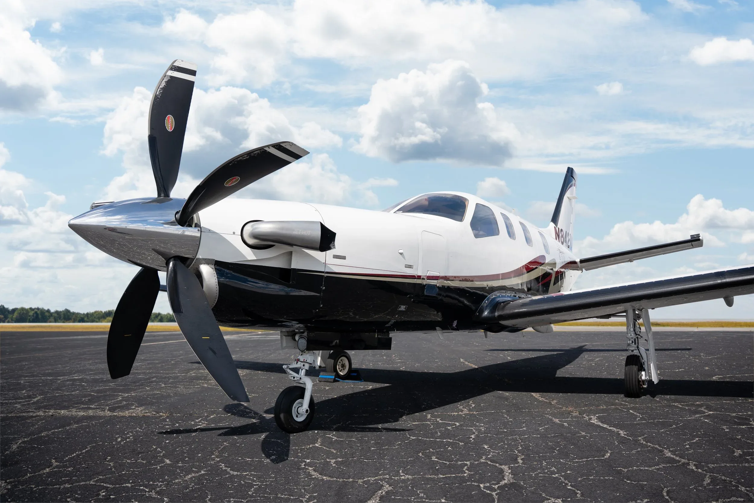 Exterior view of a 2007 Socata PT6A-66D.