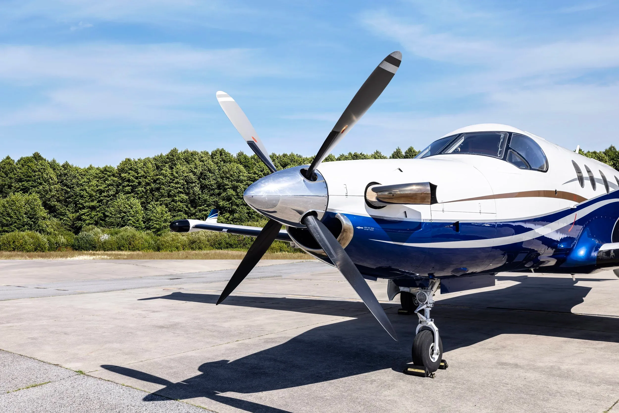 Exterior view of a 1996 Pilatus PC-12/45 — Aircraft Executives.