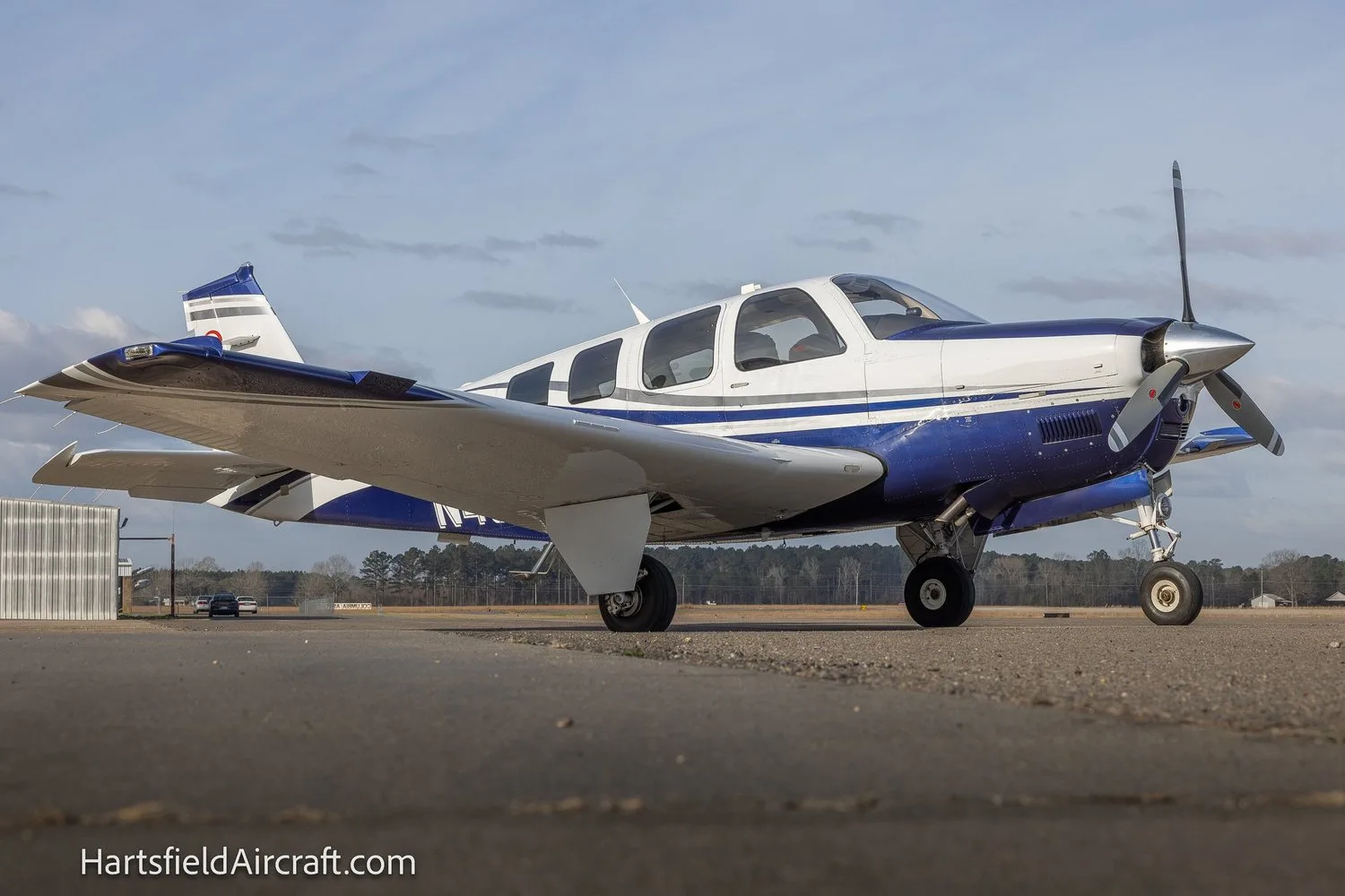 Exterior view of a 2016 Beechcraft G36 Bonanza.