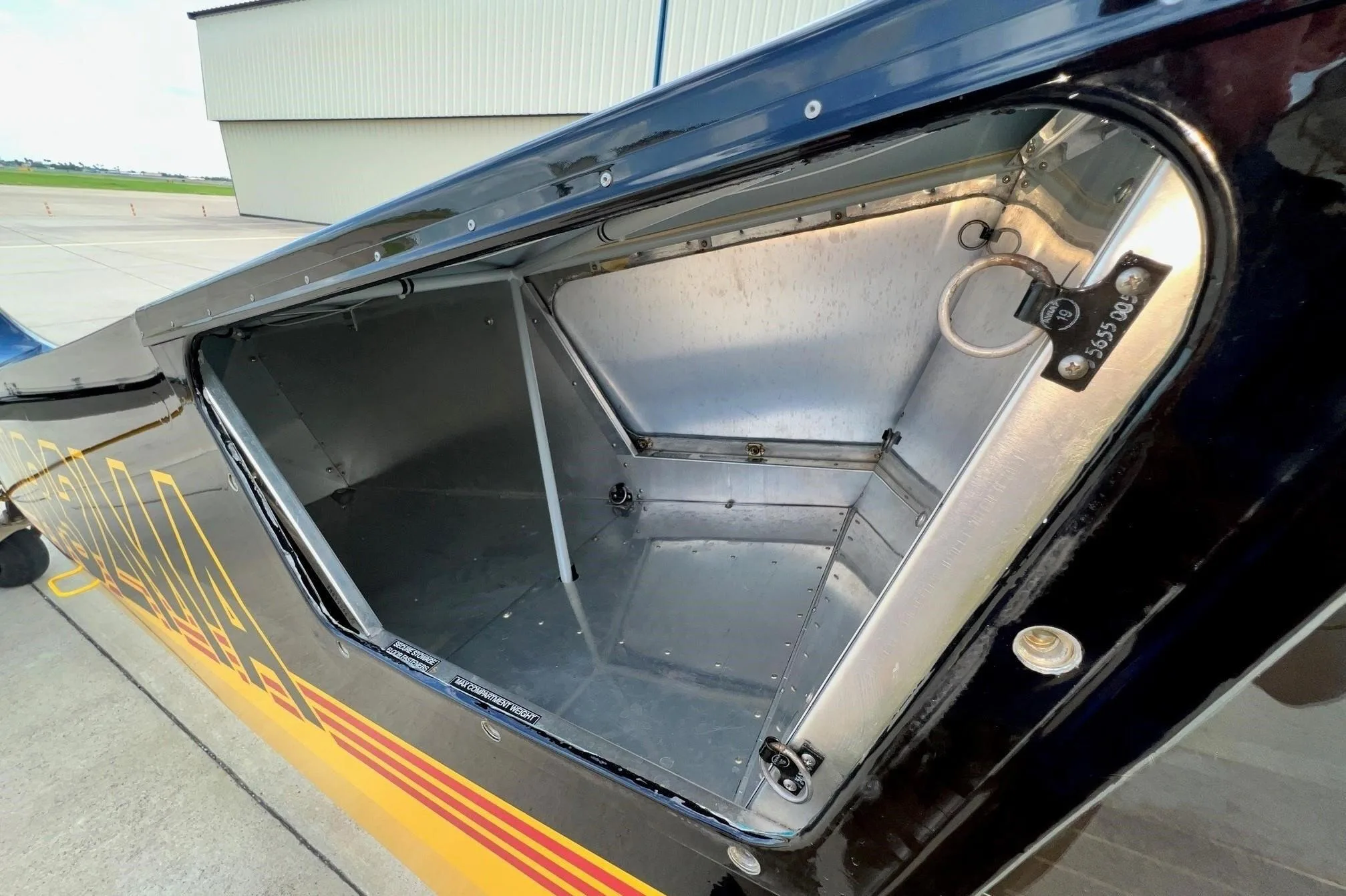 Cockpit and instrument panel of a 2013 Aviat A-1C-180 Husky.