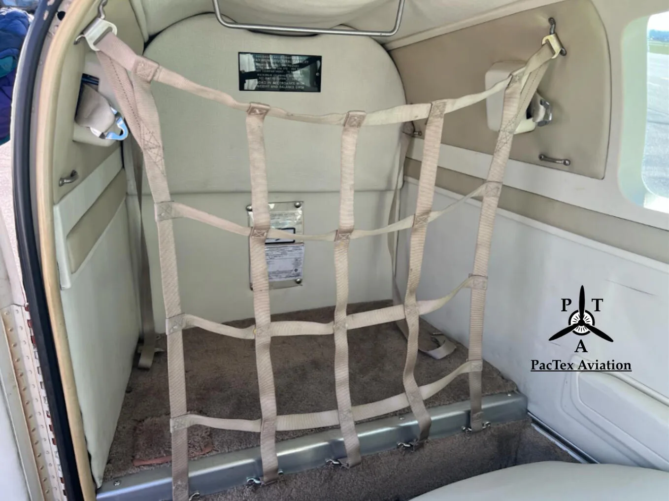Cabin interior of a 1981 Beechcraft A36TC Bonanza.