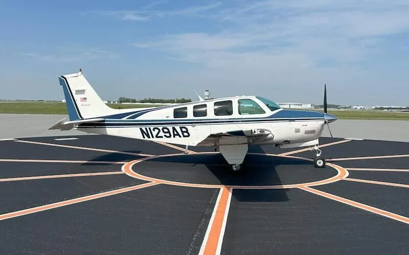 Exterior view of a 1994 Beechcraft B36TC Bonanza.