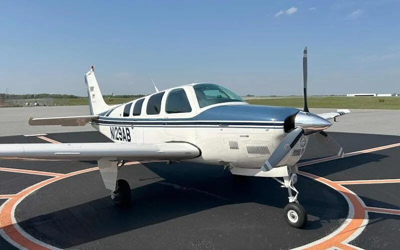 Exterior view of a 1994 Beechcraft B36TC Bonanza.