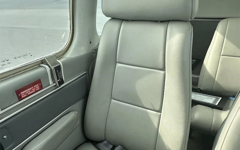 Cabin interior of a 1964 Beechcraft Baron B55.