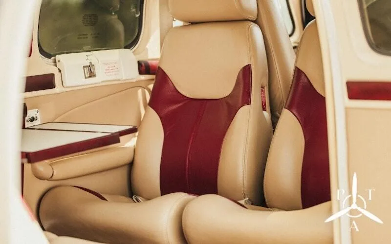 Cabin interior of a 2007 Beechcraft G36 Bonanza.