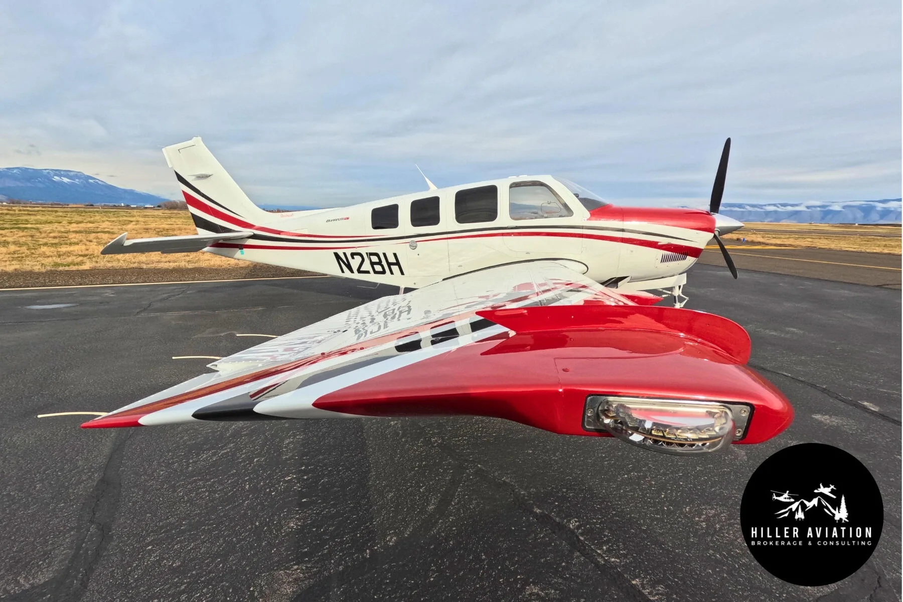 Exterior view of a 2018 Beechcraft G36 Bonanza.