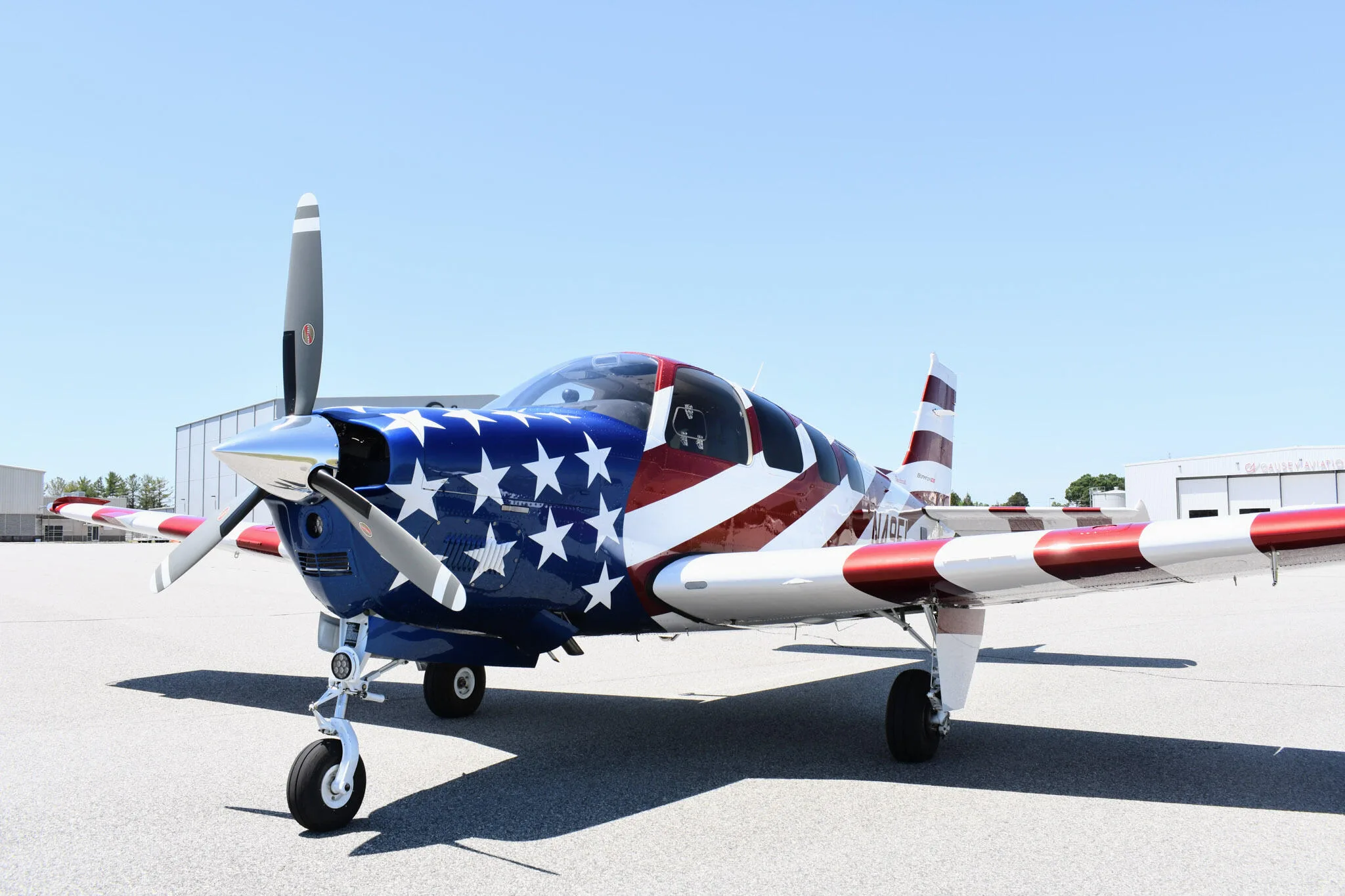 Exterior view of a 2024 Beechcraft G36 Bonanza.